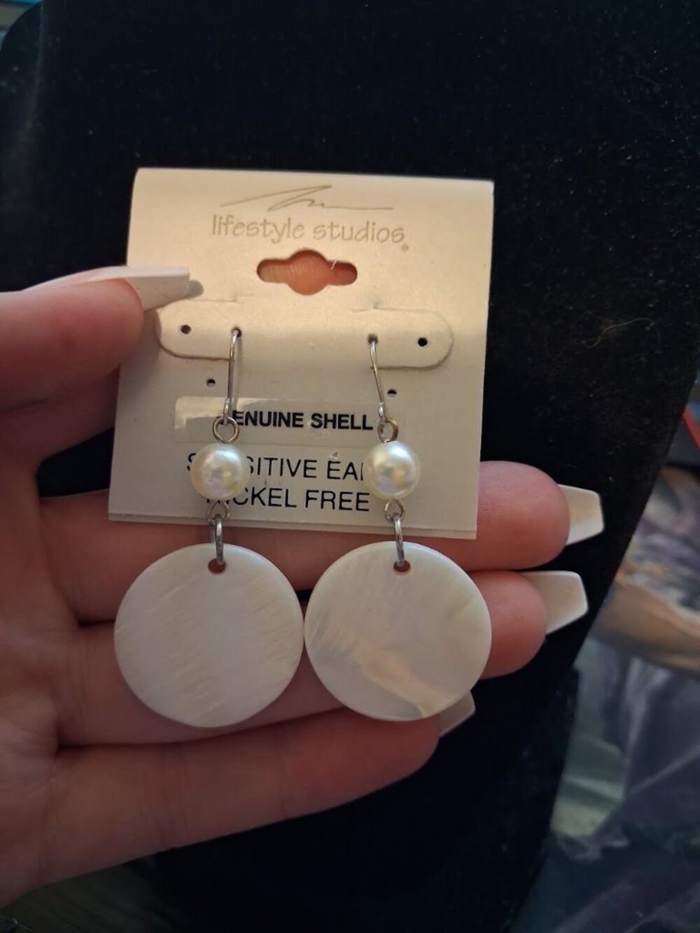 Lifestyle Studios Shell dangle earrings